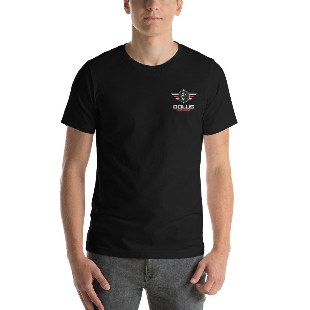 DOLUS SIGNUM Unisex-T-Shirt mit gesticktem Logo