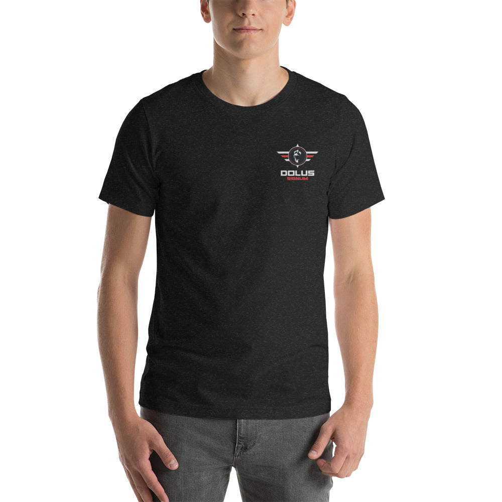 DOLUS SIGNUM Unisex-T-Shirt mit gesticktem Logo