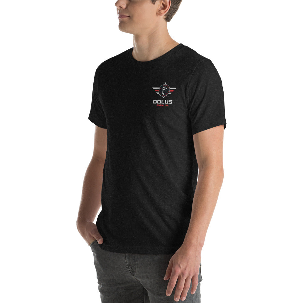 DOLUS SIGNUM Unisex-T-Shirt mit gesticktem Logo