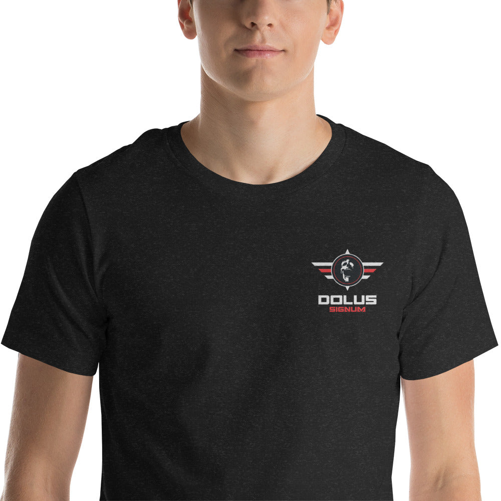 DOLUS SIGNUM Unisex-T-Shirt mit gesticktem Logo