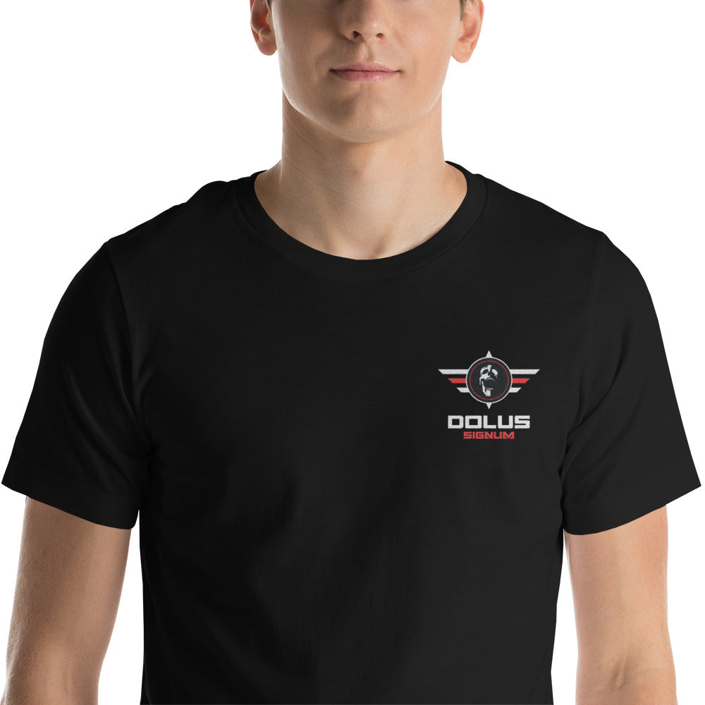 DOLUS SIGNUM Unisex-T-Shirt mit gesticktem Logo