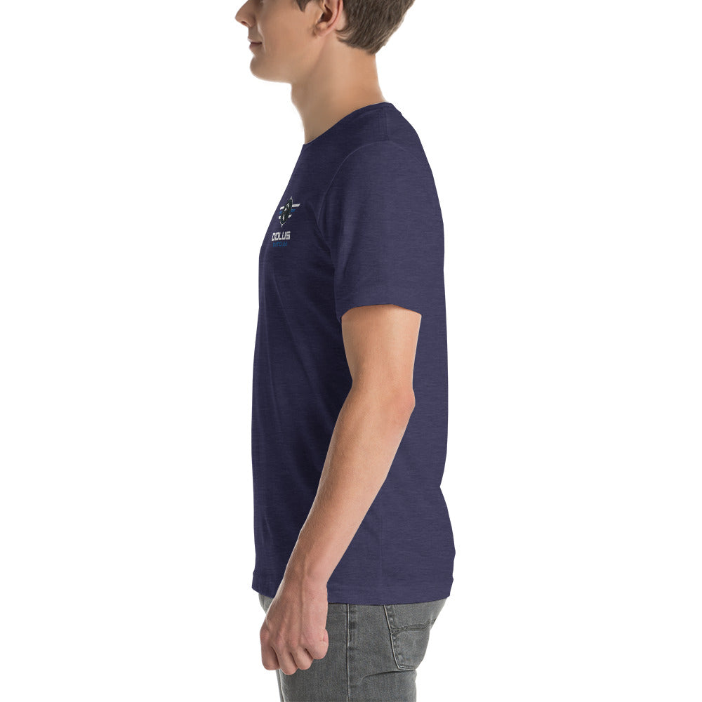 DOLUS VIATICUM Unisex-T-Shirt mit gesticktem Logo