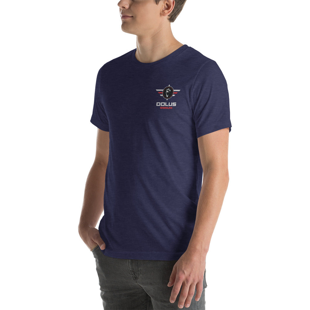 DOLUS SIGNUM Unisex-T-Shirt mit gesticktem Logo