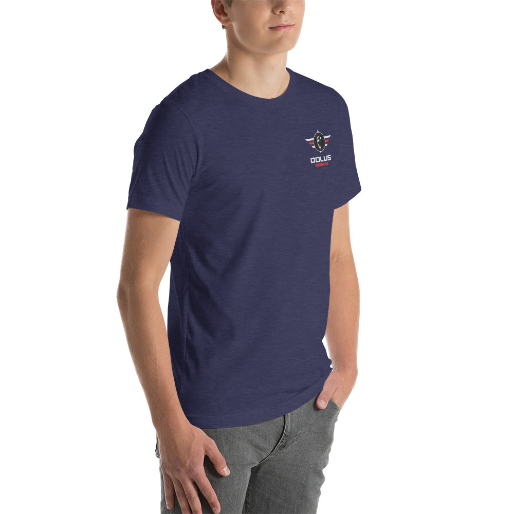 DOLUS SIGNUM Unisex-T-Shirt mit gesticktem Logo