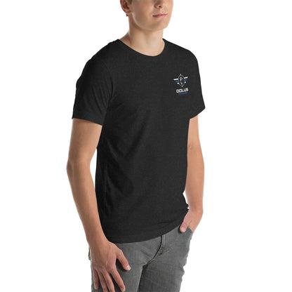 DOLUS VIATICUM Unisex-T-Shirt mit gesticktem Logo