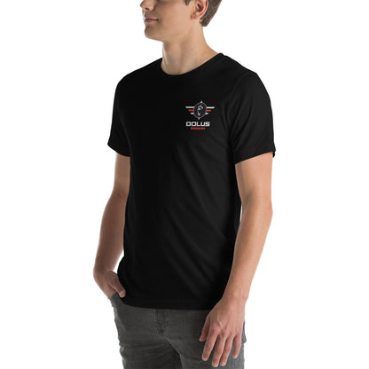 DOLUS SIGNUM Unisex-T-Shirt mit gesticktem Logo