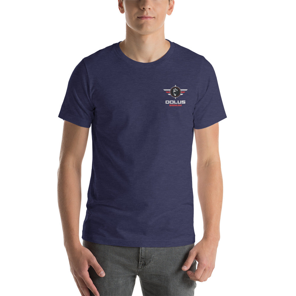 DOLUS SIGNUM Unisex-T-Shirt mit gesticktem Logo