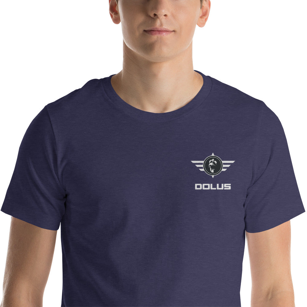 DOLUS Unisex-T-Shirt mit gesticktem Logo