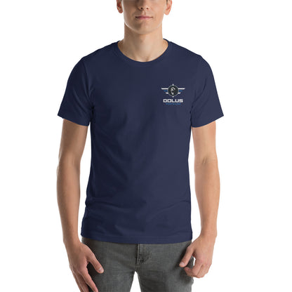 DOLUS VIATICUM Unisex-T-Shirt mit gesticktem Logo